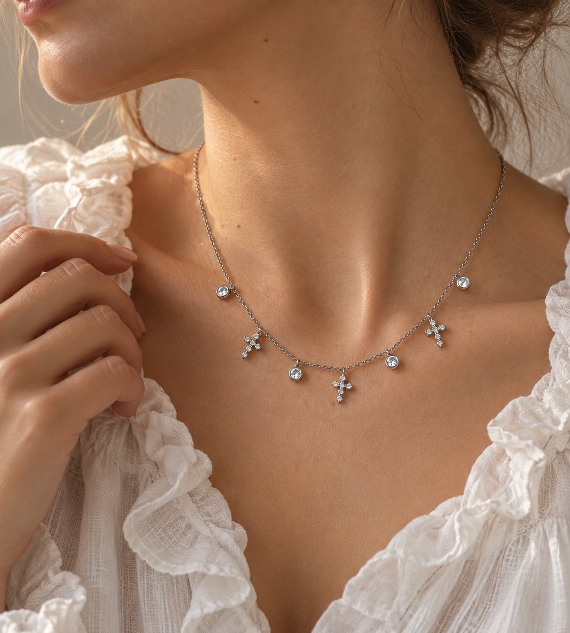 Collier Croix Multiples - Acier - Bijoux Croix