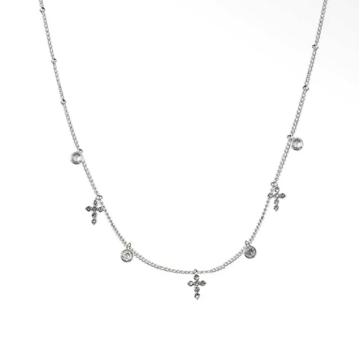 Collier Croix Multiples - Acier - Bijoux Croix 
