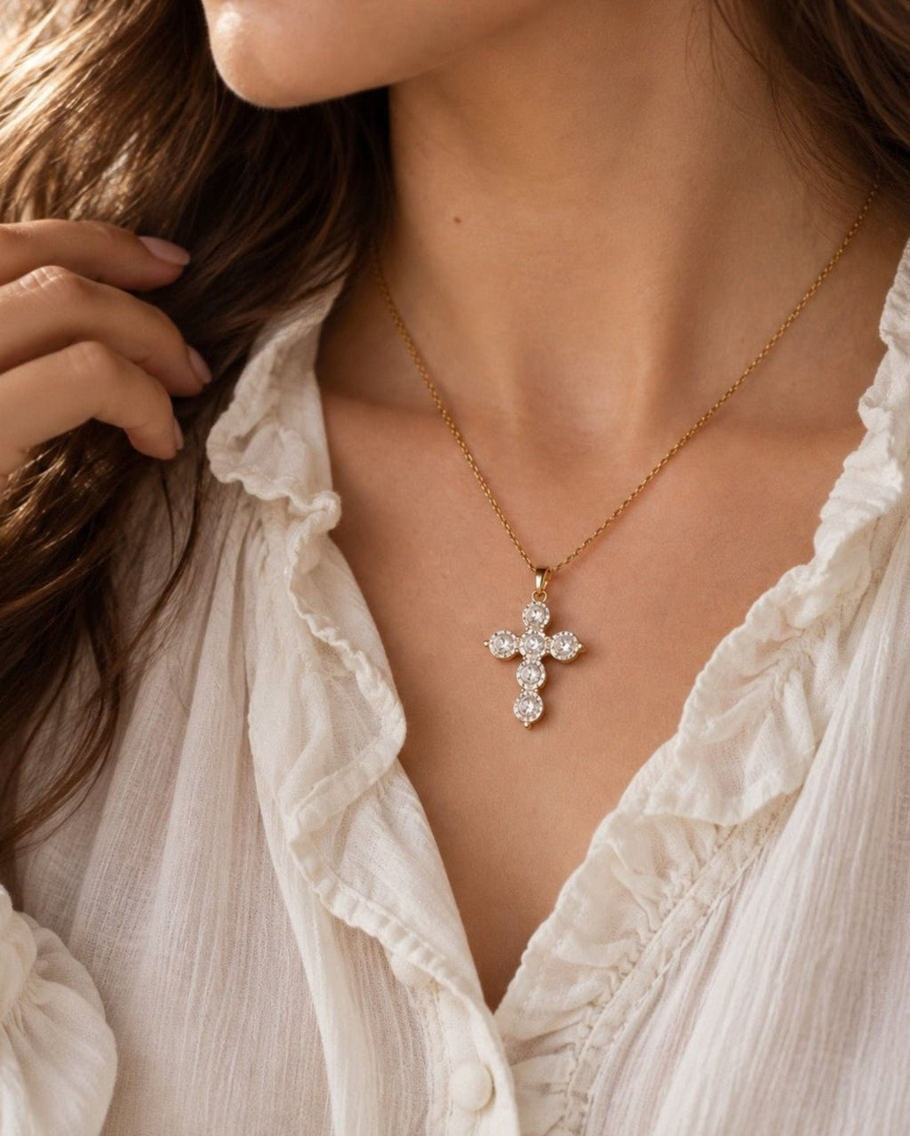 Collier croix rondes Rahab - Bijoux Croix