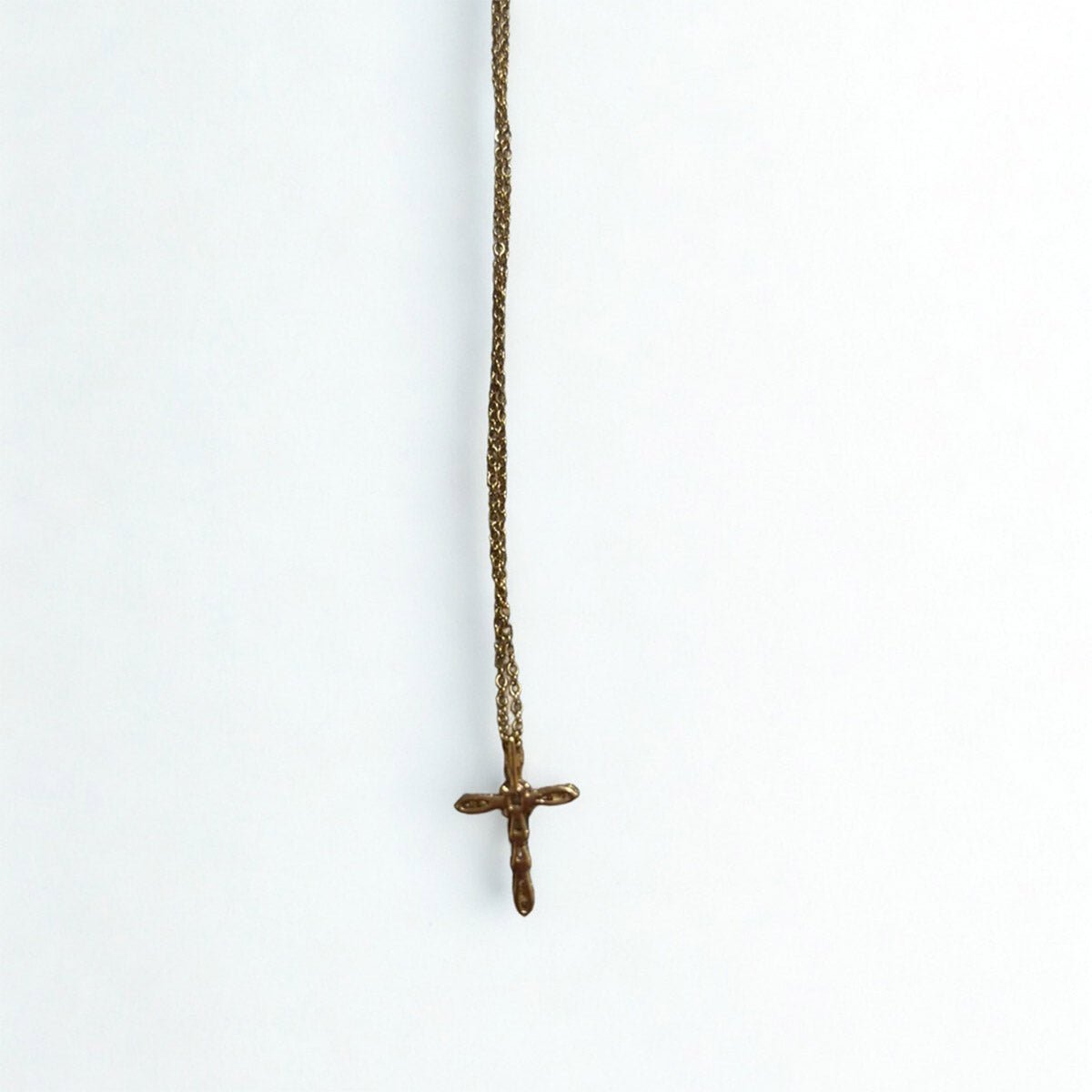 Collier croix Shalom – Acier inoxydable Plaqué Or - Bijoux Croix