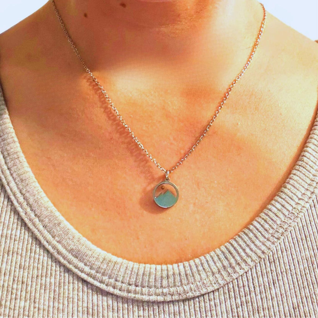 Collier Graine de Moutarde Acier Inoxydable - Bijoux Croix