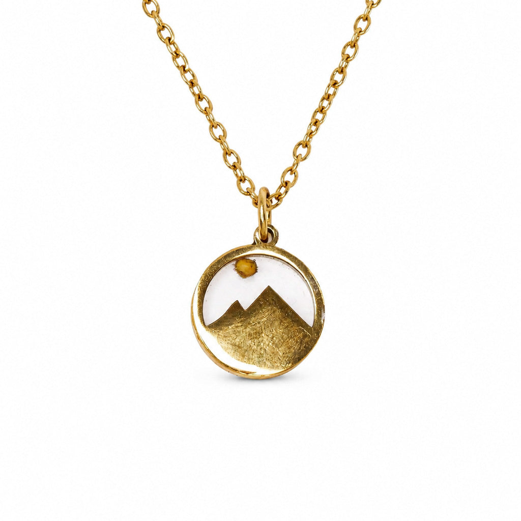 Collier Graine de Moutarde - Pendentif Réversible - Bijoux Croix