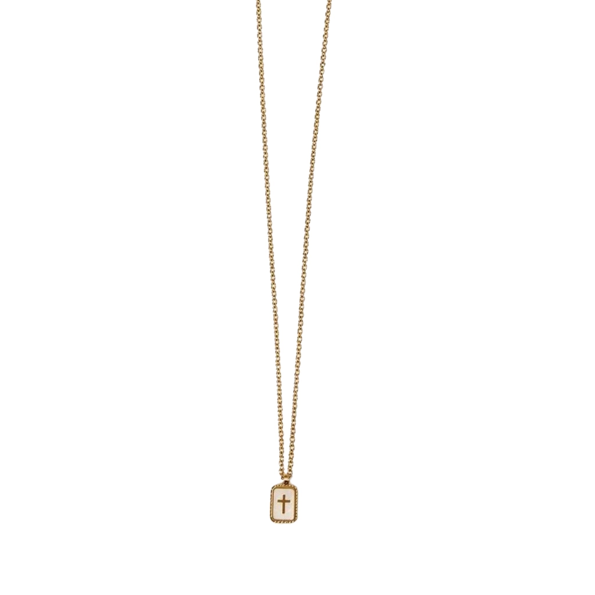 Collier Hineni - croix discrète - Bijoux Croix
