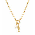 Collier Ichtus et perle d’eau douce - Bijoux Croix