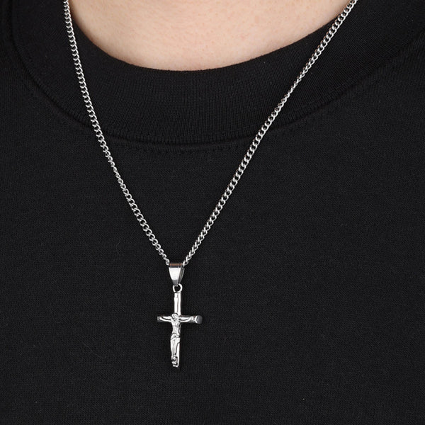 Collier Jésus Incarné en Argent - Vue secondaire
