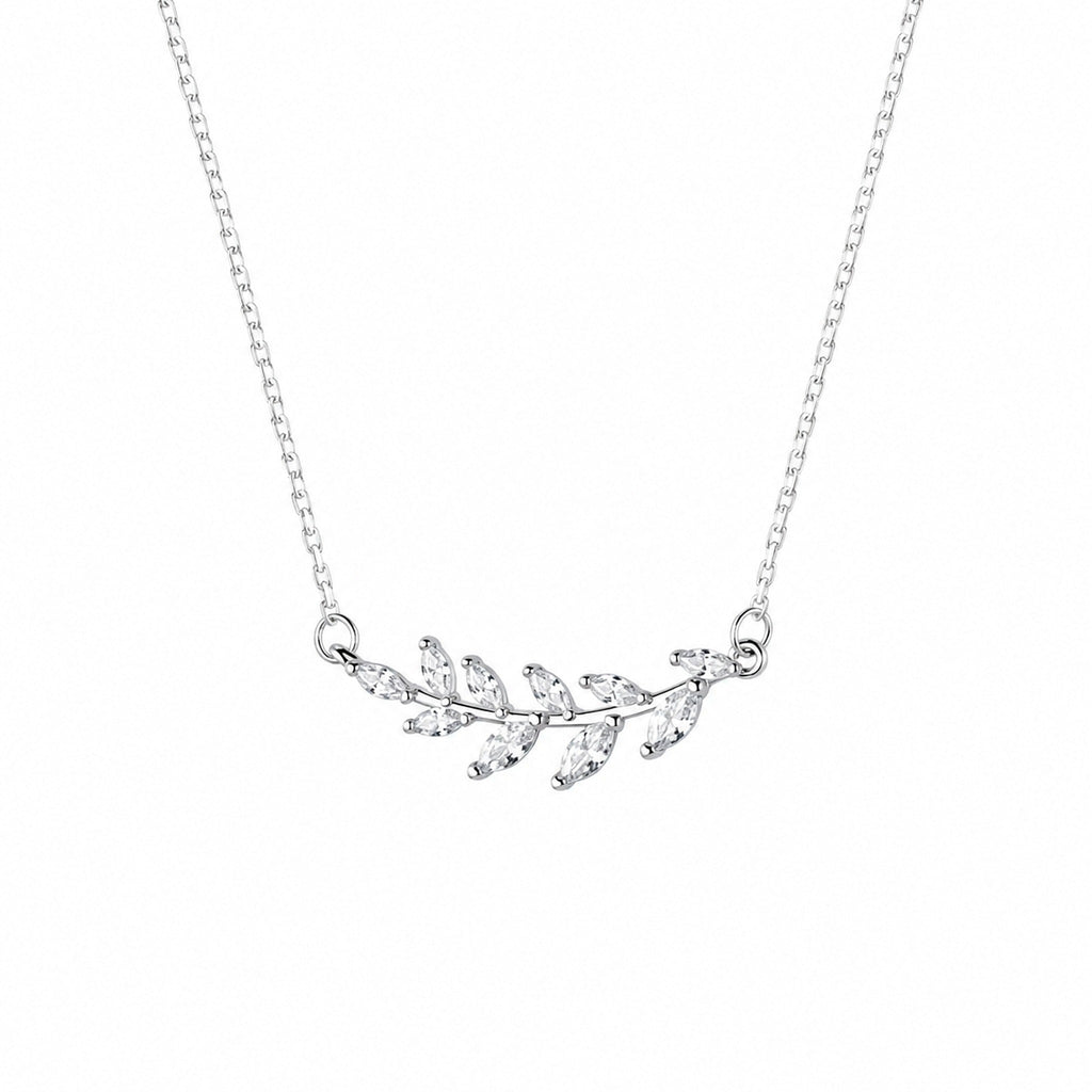 Collar rameaux sauel argenté zoomé