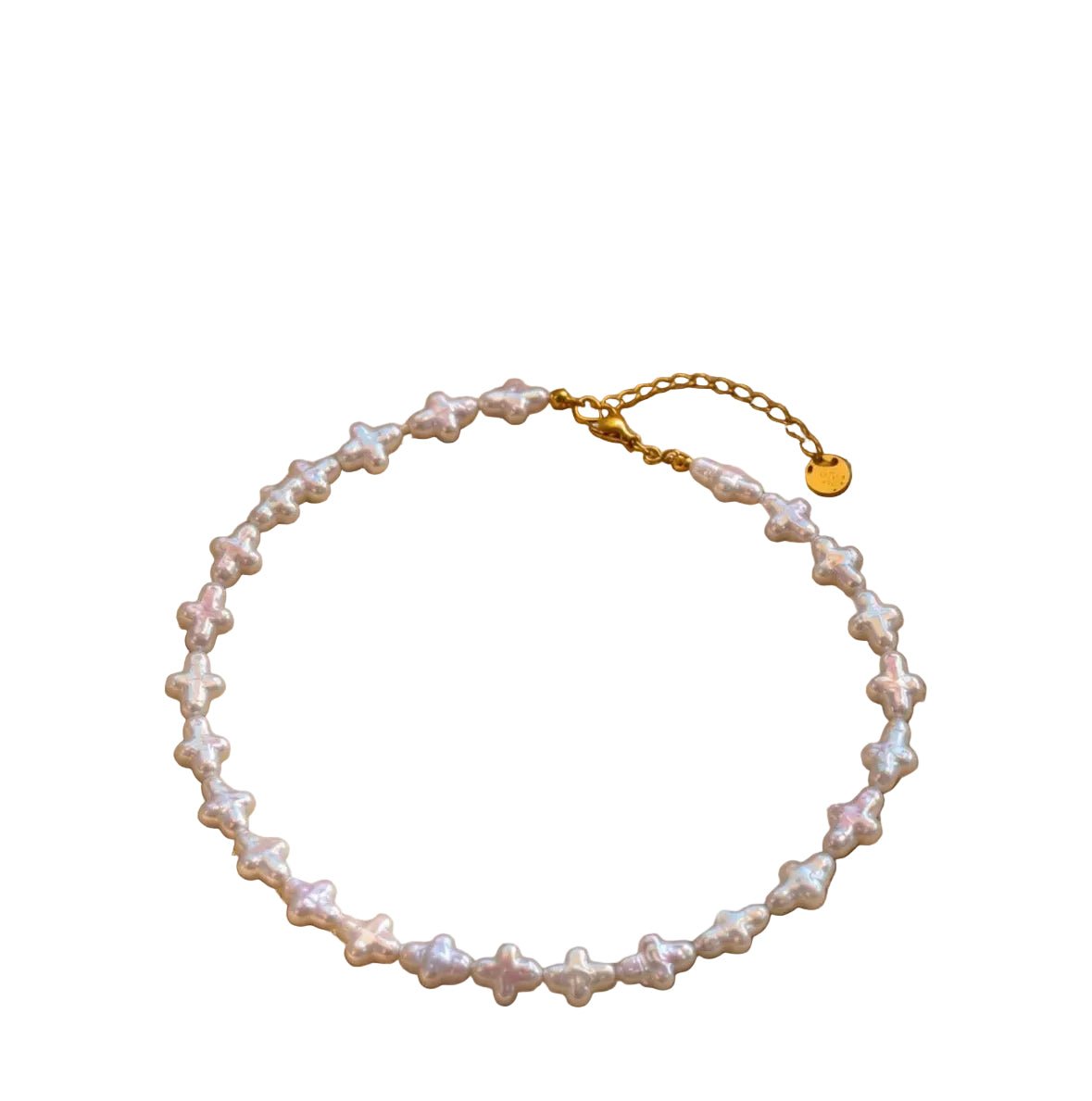 Collier Ras-de-Cou Perles Croix - Bijoux Croix