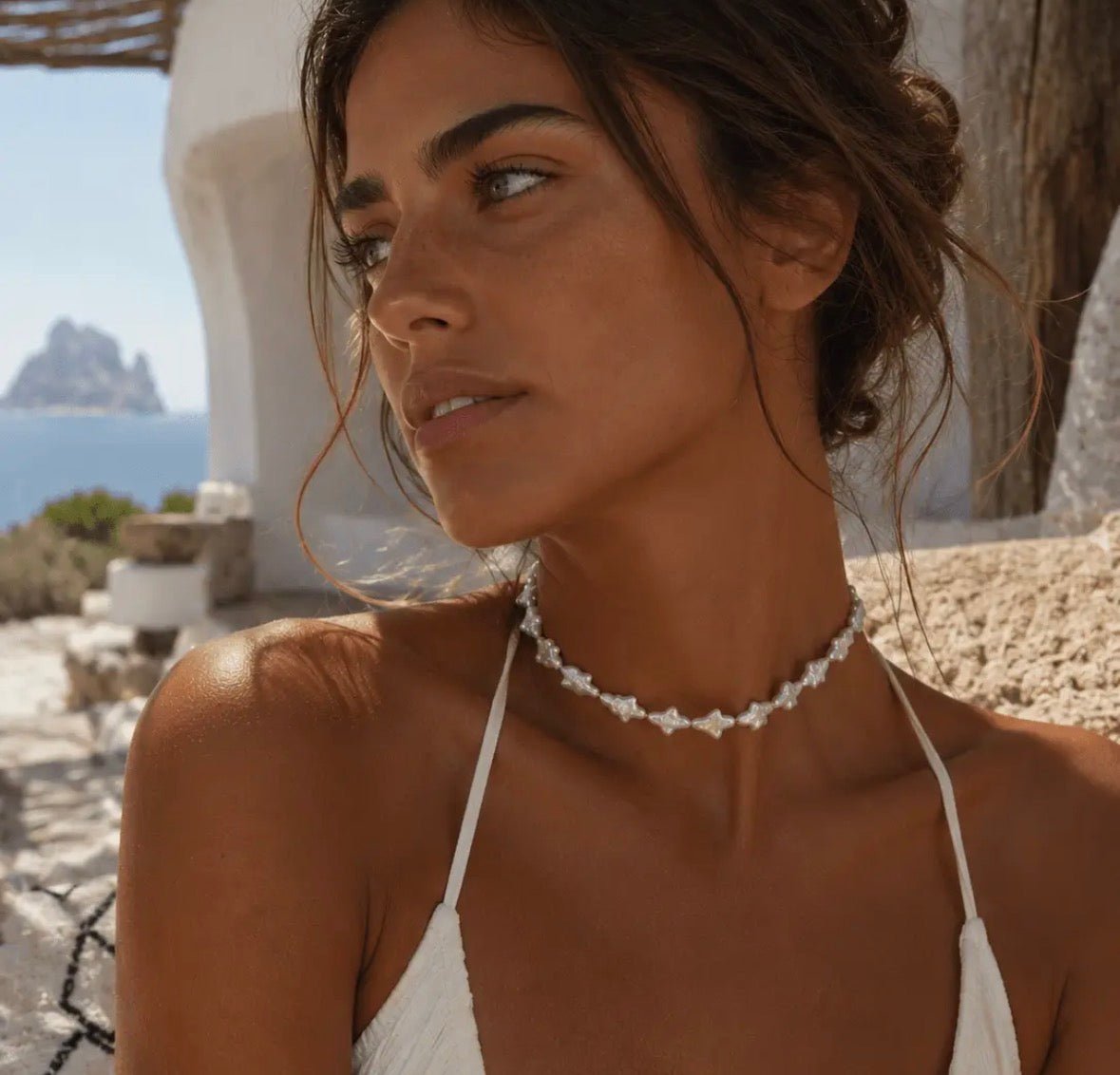 Collier Ras-de-Cou Perles Croix - Bijoux Croix