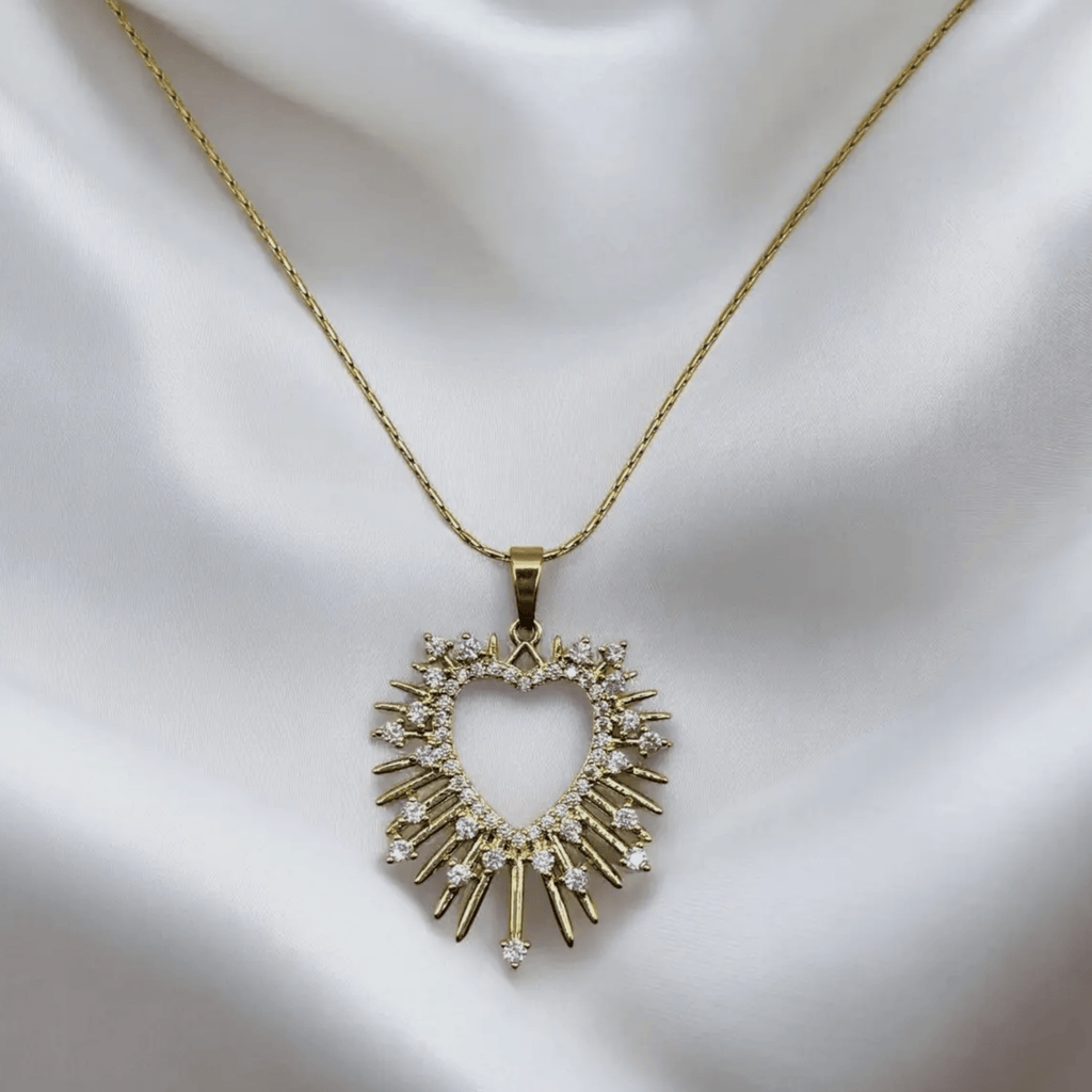 Collier rayonnant – Cœur Sacré - Bijoux Croix