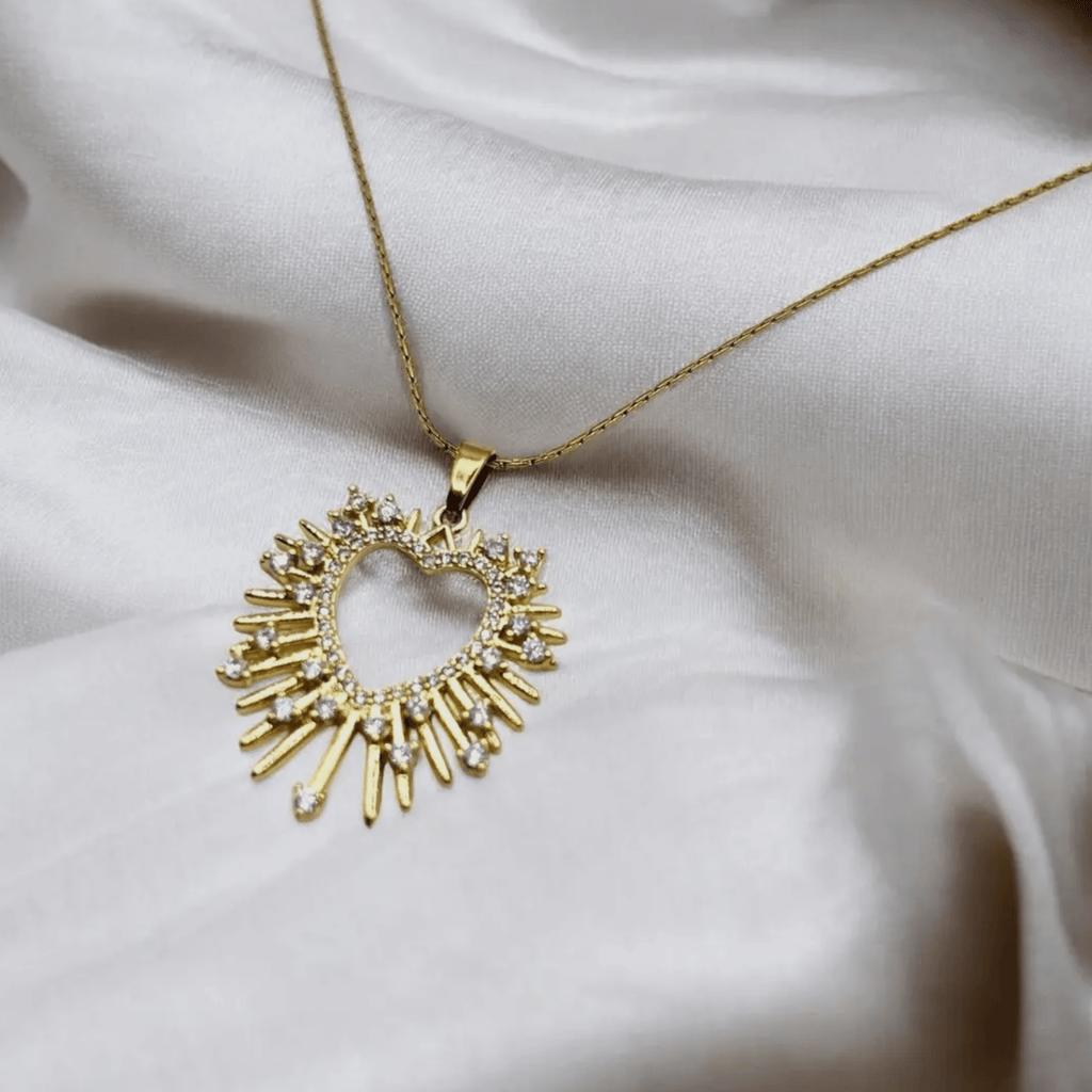 Collier rayonnant – Cœur Sacré - Bijoux Croix