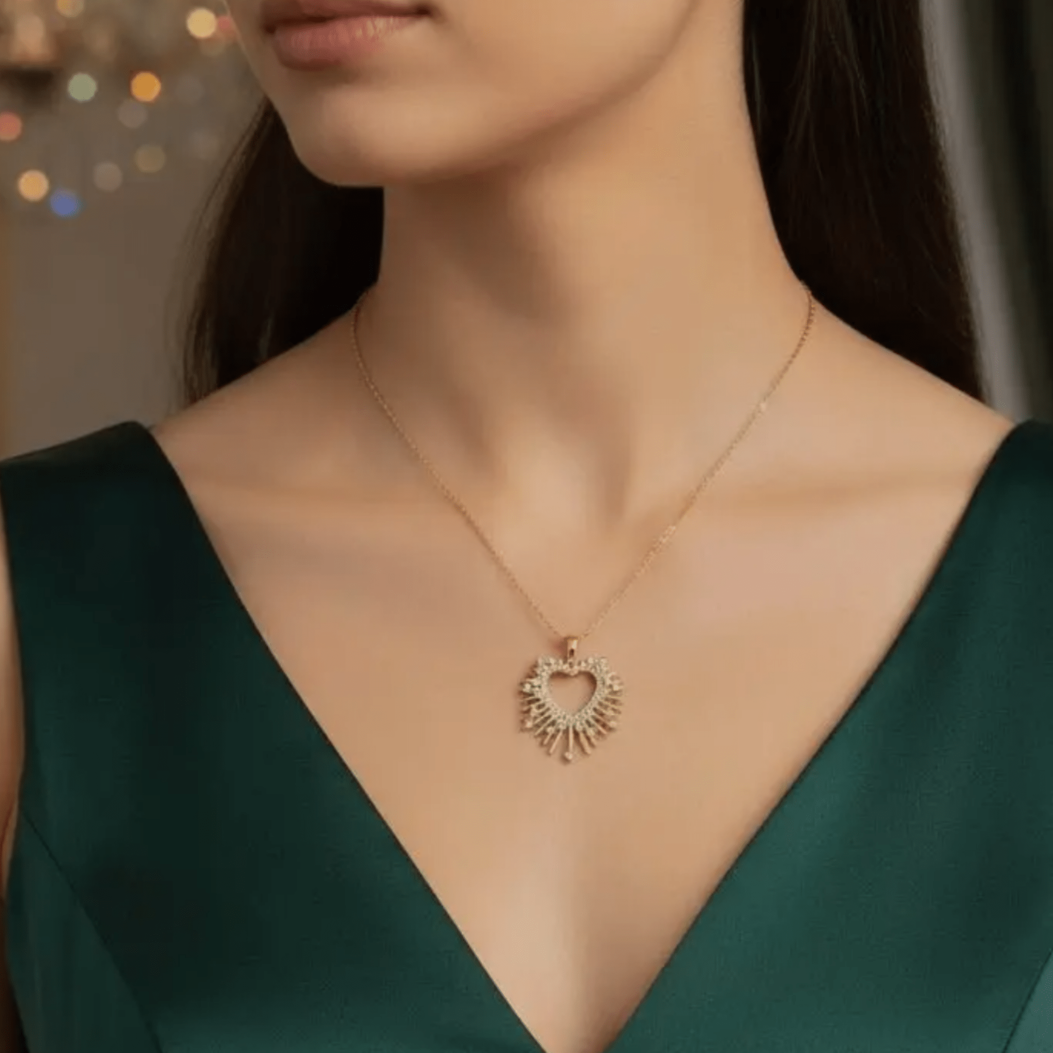 Collier rayonnant – Cœur Sacré - Bijoux Croix