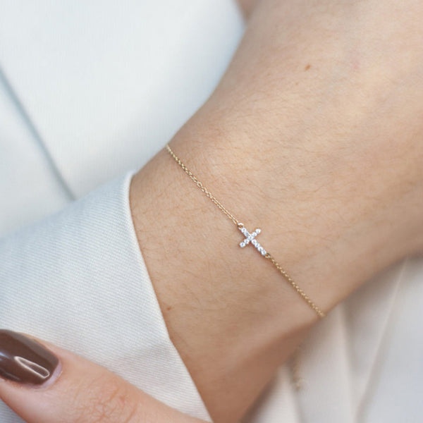 Bracelet Eli – Croix en zircon - Vue secondaire