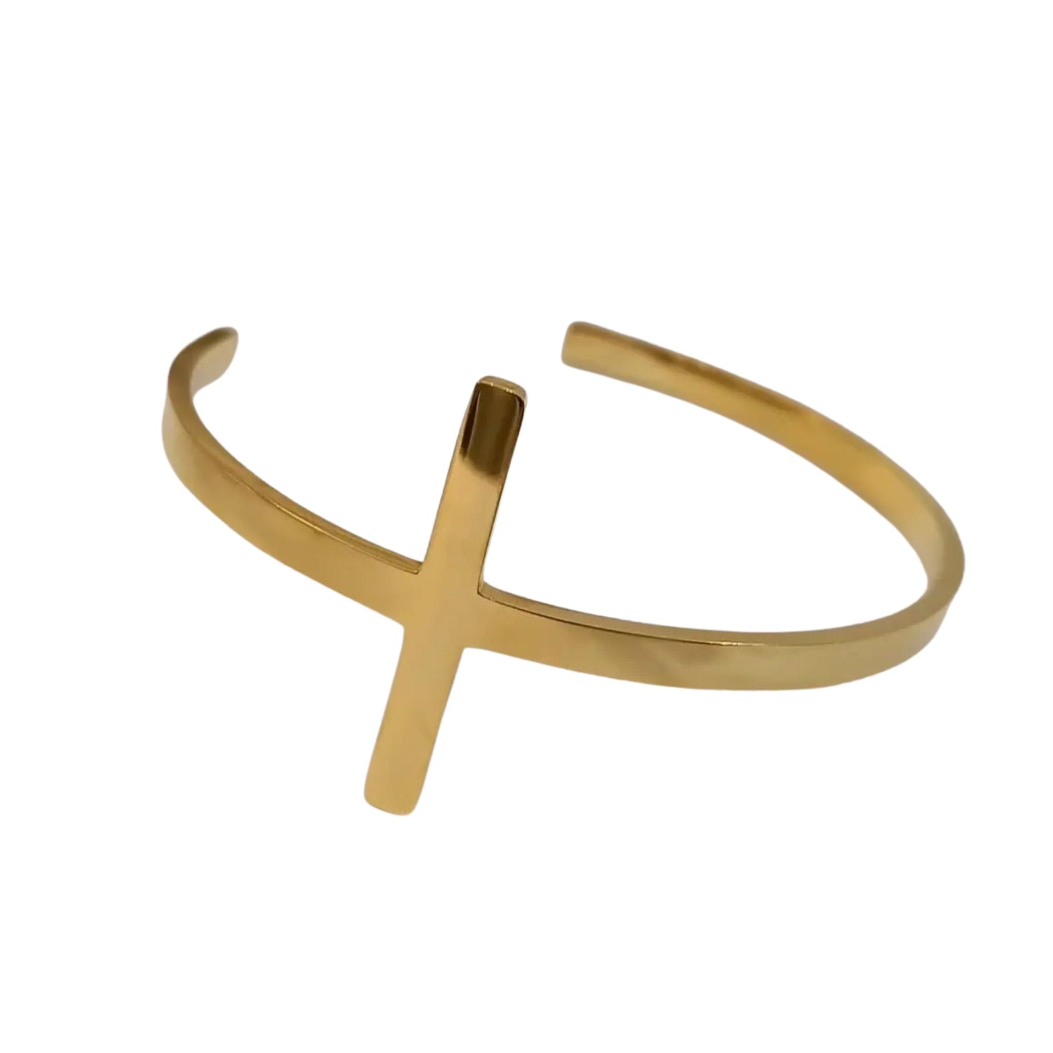 Jonc Ouvert Croix - Bijoux Croix