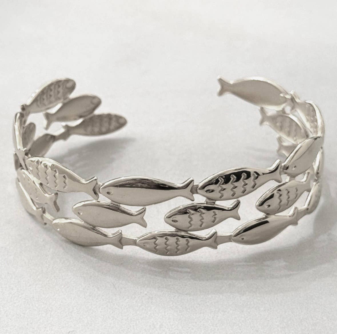 Jonc Poissons Ichtus - Bijoux Croix