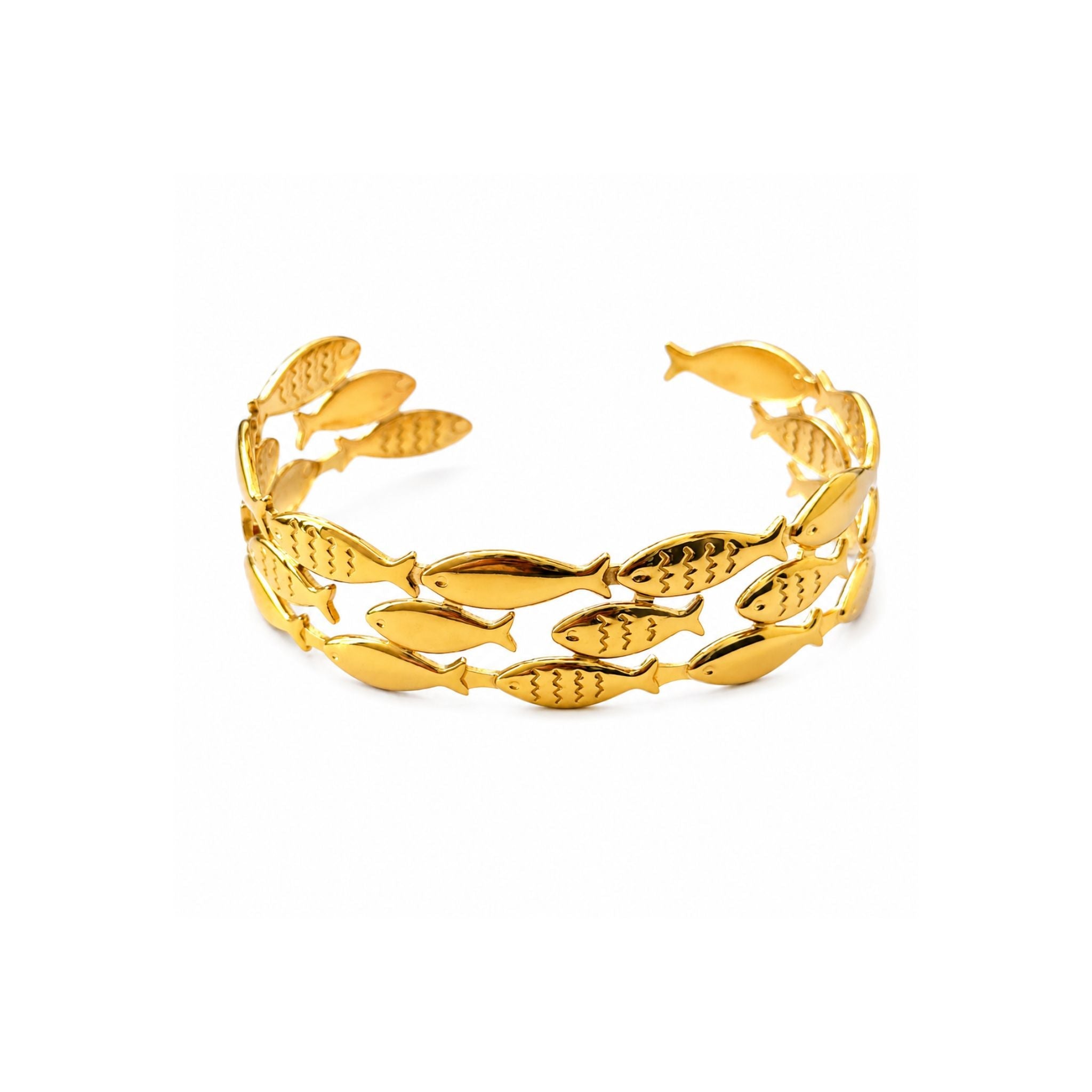 Jonc Poissons Ichtus - Bijoux Croix