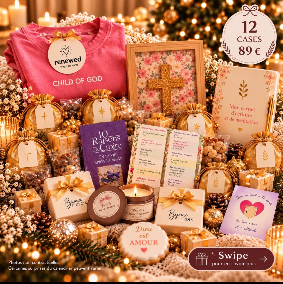 Le véritable calendrier de l'Avent Chrétien par 5 créatrices - Bijoux Croix