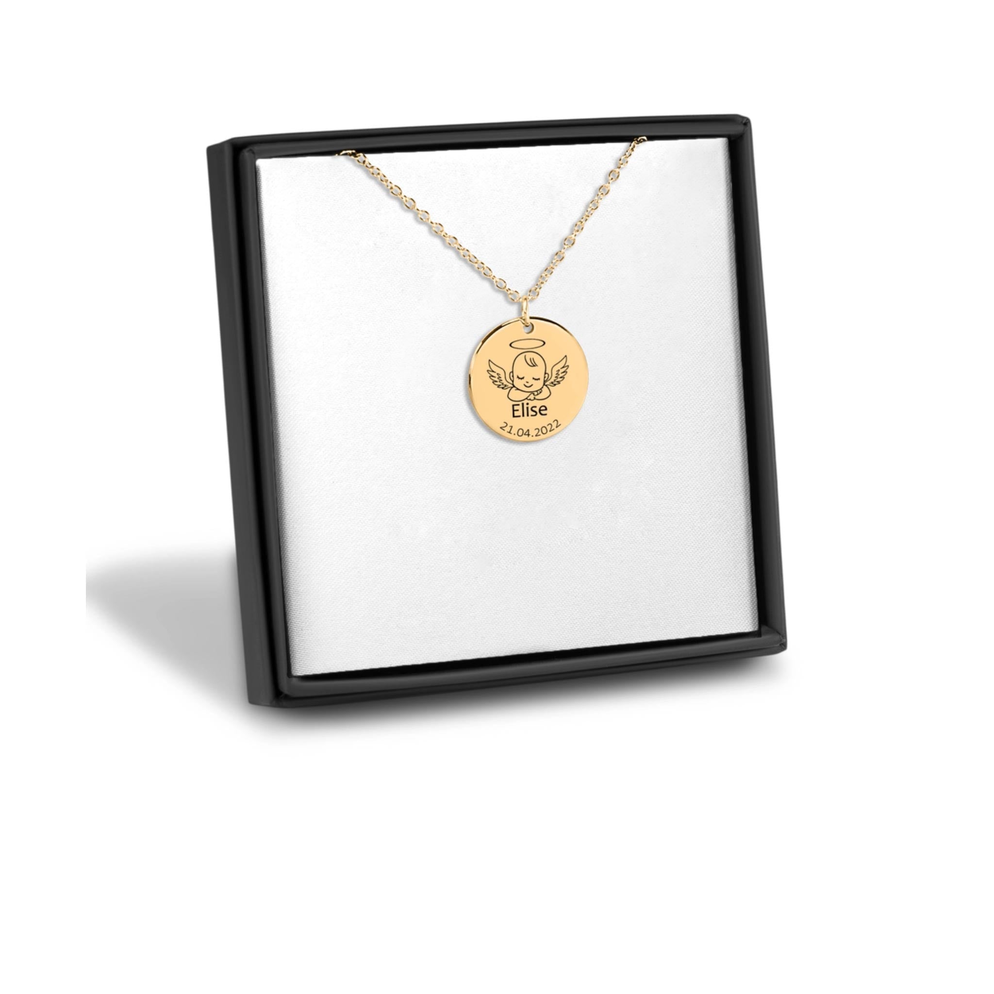 Médaillon Mon Bébé Ange personnalisables - Bijoux Croix