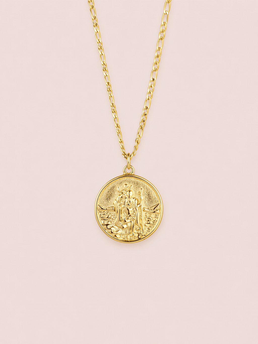 Pendentif Saint Christophe - acier inoxydable - Bijoux Croix